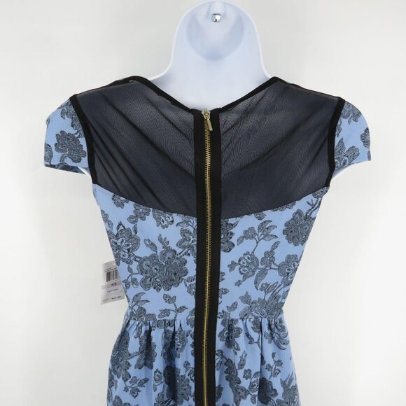 B Darlin Junior's Blue Floral Fit & Flare Dress Size 1-2 NWT $69 - Picture 5 of 5